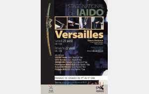 Iaido Stage International 21/22 avril 2018 Versailles