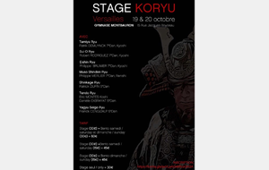 Stage KORYU Versailles 19-20 Octobre