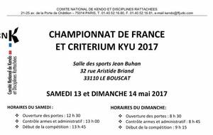Naginata Championnats de France et Critérium kyu 2017 
